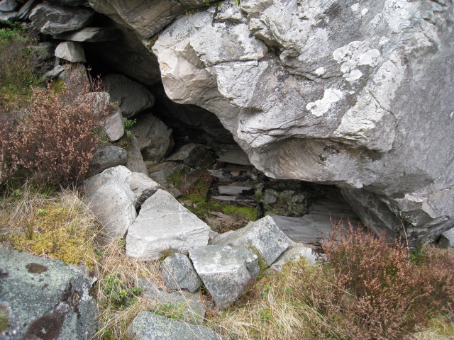 Ruined howff near Linn of Dee, Cairngorms